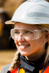 Women in mining hi vis workwear
