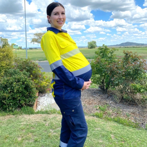 Co Gear Maternity hi vis workwear, women in mining