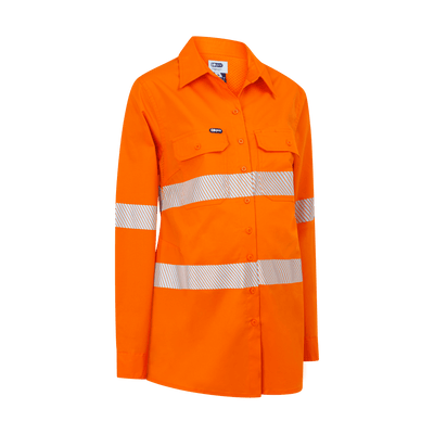 Mae Hi Vis Maternity Shirt - Orange - COgear Women's Workwear
