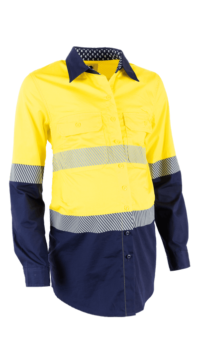 Mae Hi Vis Maternity Shirt - O/N Y/N - COgear Women's Workwear