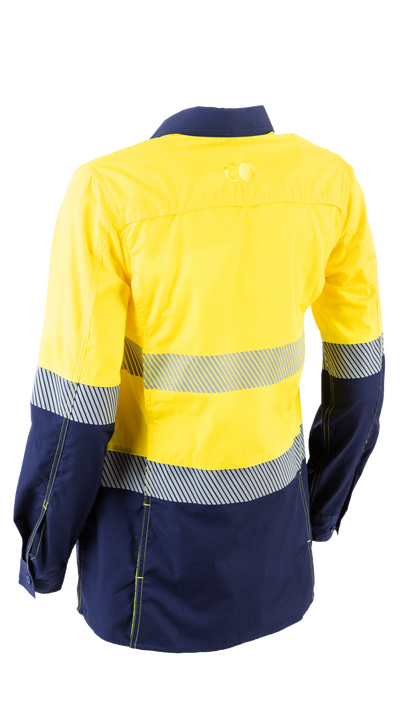 Mae Hi Vis Maternity Shirt - O/N Y/N - COgear Women's Workwear