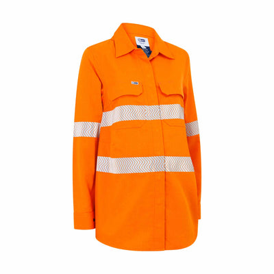 Olive Hi Vis FR Maternity Shirt - COgear Women's Workwear