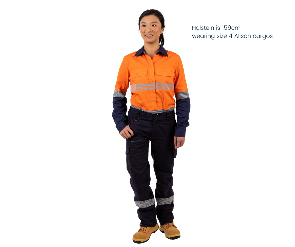 cargo pants for women, navy blue cargo pants, hi vis work pants, women's workwear afterpay, free shipping