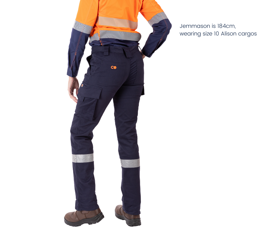 cargo pants for women, navy blue cargo pants, hi vis work pants, women's workwear afterpay, free shipping