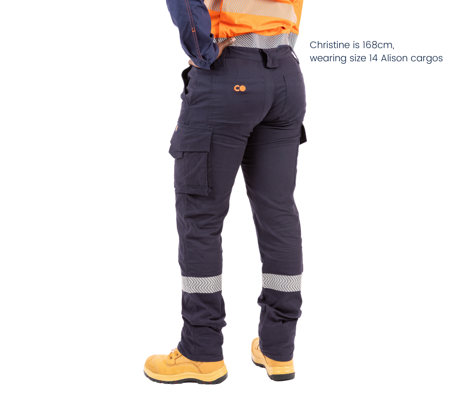 cargo pants for women, navy blue cargo pants, hi vis work pants, women's workwear afterpay, free shipping